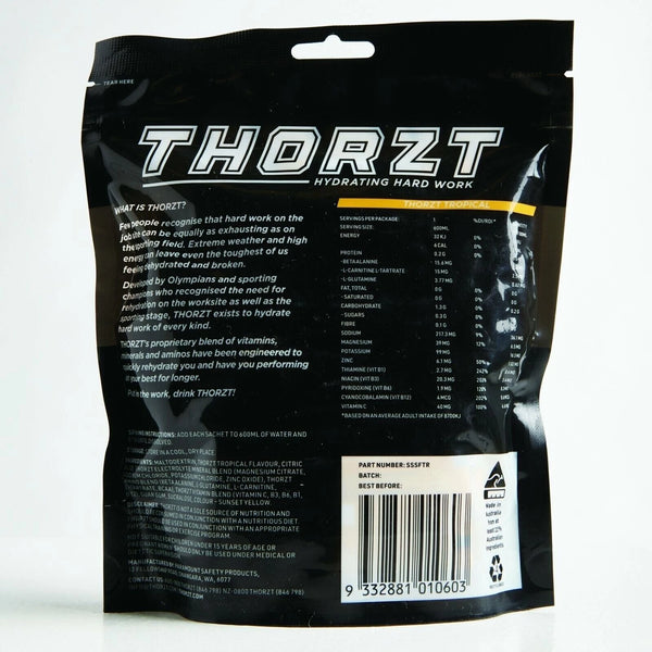 Thorzt 99% Sugar Free Hydration Shots – Tropical | 50 Sachets