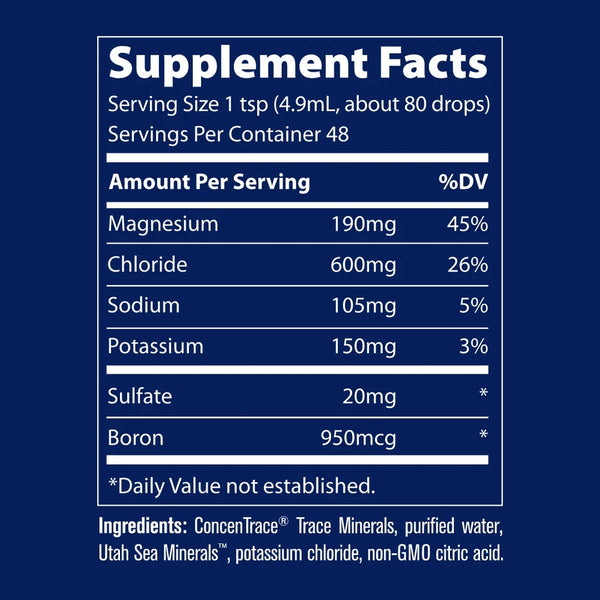 Trace Minerals 40,000 Volts Liquid Electrolyte Concentrate 237ml