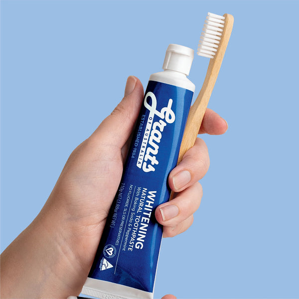 Grants of Australia Whitening Peppermint Natural Toothpaste – Fluoride Free 110g