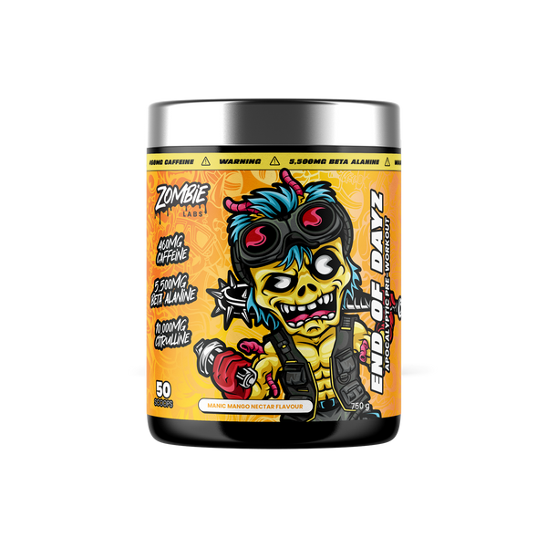 Zombie Labs End of Dayz High Stim Pre-Workout 750g 50 Scoops