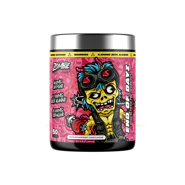 Zombie Labs End of Dayz High Stim Pre-Workout 750g 50 Serves