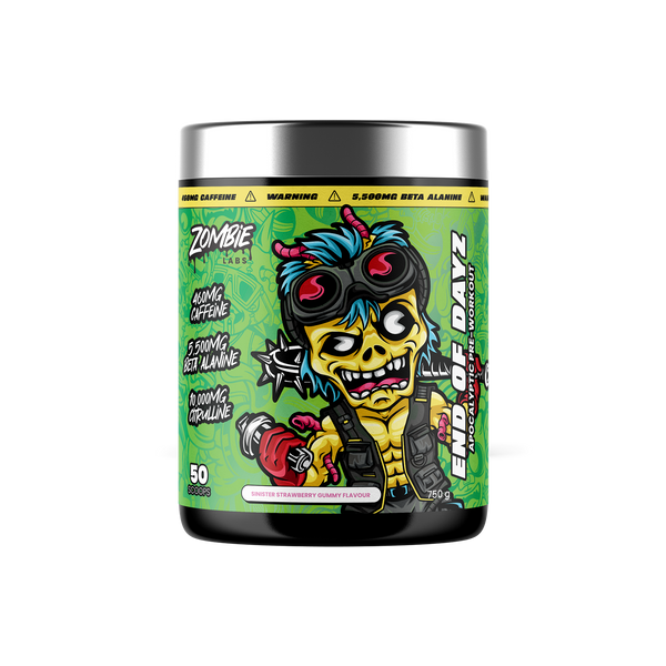 Zombie Labs End of Dayz High Stim Pre-Workout 750g 50 Scoops