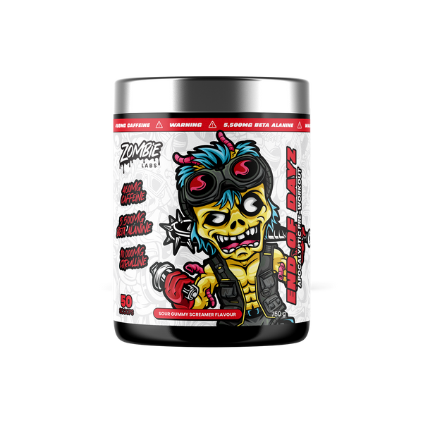 Zombie Labs End of Dayz High Stim Pre-Workout 750g 50 Scoops