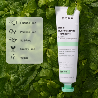 BOKA Ela Mint Nano-Hydroxyapatite Toothpaste 113g | Fluoride-Free Toothpaste