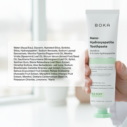 BOKA Ela Mint Nano-Hydroxyapatite Toothpaste 113g | Fluoride-Free Toothpaste