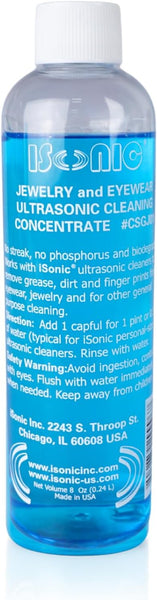 iSonic Jewelry and Eyewear Ultrasonic Cleaning Solution Concentrate 236ml