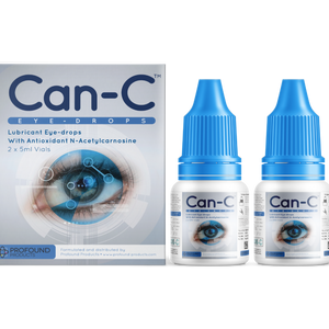 CAN-C Eye Drops 2x5ml for CatarCan-C Eye Drops for Cataract Lubricant Eyedrops with Antioxidant N-Acetylcarnosine 2x5ml Vialsact Lubricant with Antioxident N-Acetylcarnosine