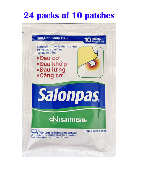 Salonpas Pain Relief Patch 24 Packs 240 Patches